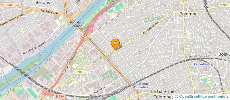 localisation de l'entreprise MONSIEUR RAFAEL NEVES  COLOMBES