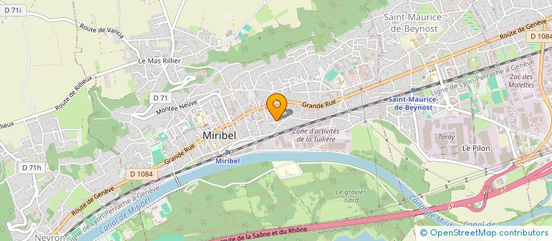 localisation de l'entreprise MONSIEUR RAFAEL PETIT  MIRIBEL