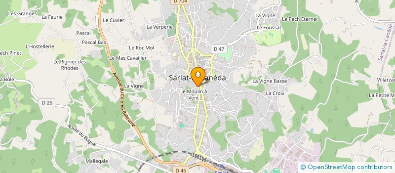 localisation de l'entreprise MONSIEUR RAFAEL PEYRAU  SARLAT-LA-CANEDA