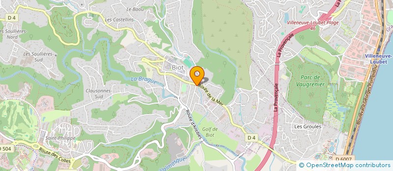 localisation de l'entreprise MONSIEUR RAFAEL PIERINI  BIOT