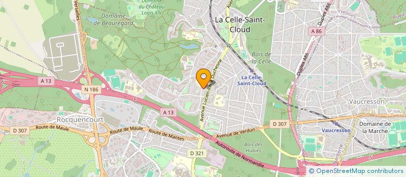 localisation de l'entreprise MONSIEUR RAFAEL ROSA  LA CELLE-SAINT-CLOUD