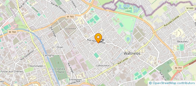 localisation de l'entreprise MONSIEUR RAFAEL ROUSSAT  WATTRELOS