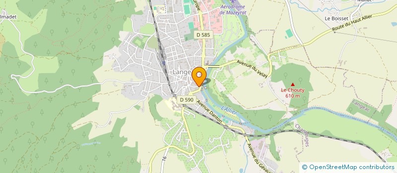 localisation de l'entreprise MONSIEUR RAFAEL ZAMBRANO CRIADO  LANGEAC