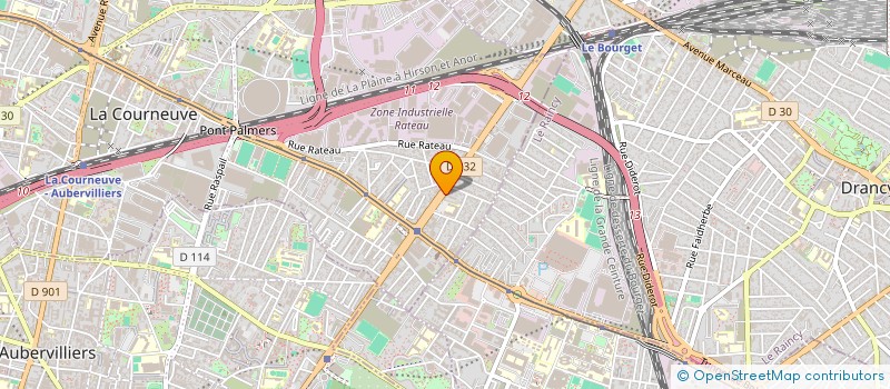 localisation de l'entreprise MONSIEUR RAFAL SLABY à LA COURNEUVE