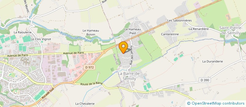 localisation de l'entreprise MONSIEUR RAFAYEL YOLCHYAN  LA BARRE-DE-SEMILLY