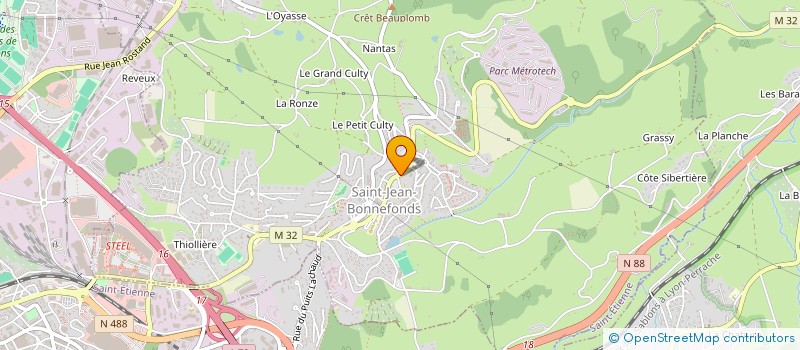 localisation de l'entreprise MONSIEUR RAFELAH BENMOUNA  SAINT-JEAN-BONNEFONDS