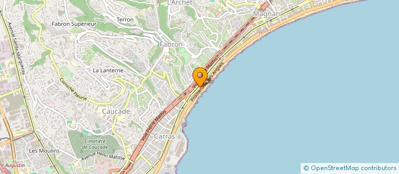 localisation de l'entreprise MONSIEUR RAFFAELE D'ANGELI à NICE