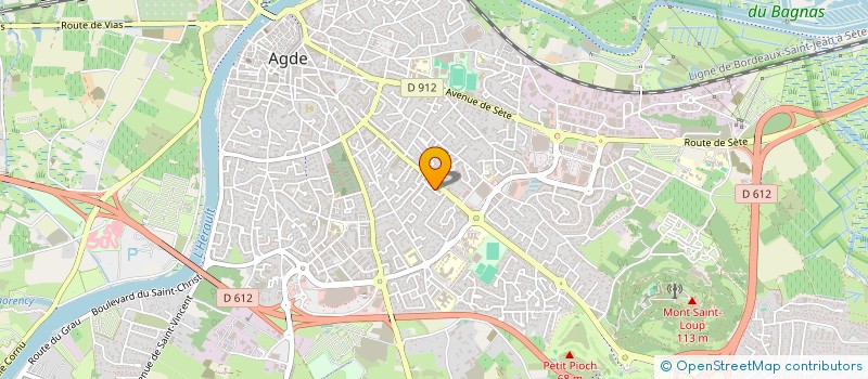 localisation de l'entreprise MONSIEUR RAFFAELE DE RISI  AGDE