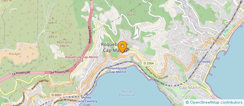 localisation de l'entreprise MONSIEUR RAFFAELE GARGIULO à ROQUEBRUNE-CAP-MARTIN