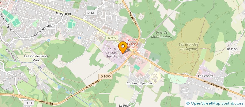 localisation de l'entreprise MONSIEUR RAFFAELE PASSARIELLO  SOYAUX