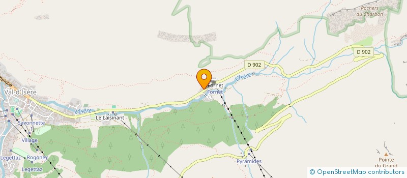 localisation de l'entreprise MONSIEUR RAFFI GUENNOUNI  VAL-D ISERE