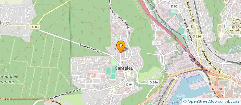 localisation de l'entreprise MONSIEUR RAFFIK MECELLEM  CANTELEU