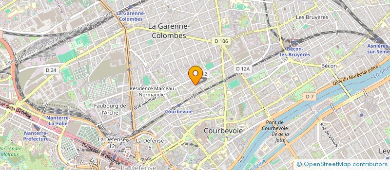 localisation de l'entreprise MONSIEUR RAFHAN WIJESINGHE HONORY à COURBEVOIE