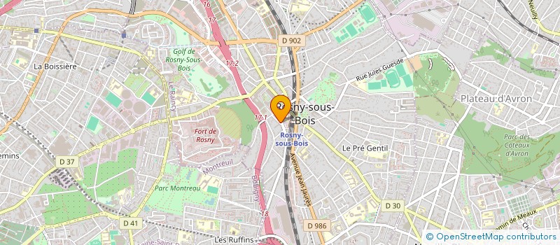 localisation de l'entreprise MONSIEUR RAFIK ADJAOUD à ROSNY-SOUS-BOIS