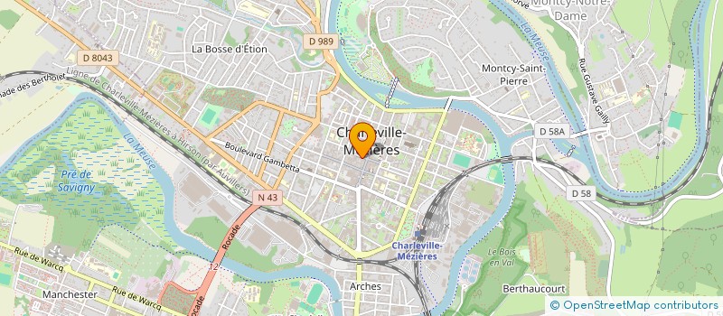 localisation de l'entreprise MONSIEUR RAFIK BAOUCH à CHARLEVILLE-MEZIERES