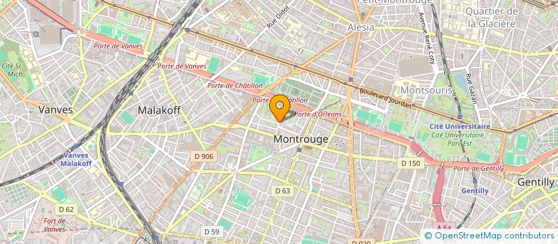 localisation de l'entreprise MONSIEUR RAFIK BAYACHE  MONTROUGE