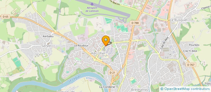 localisation de l'entreprise MONSIEUR RAFIK BELGACEM  LANNION