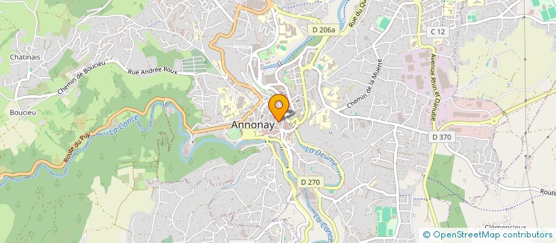 localisation de l'entreprise MONSIEUR RAFIK BEN ACHOUR  ANNONAY