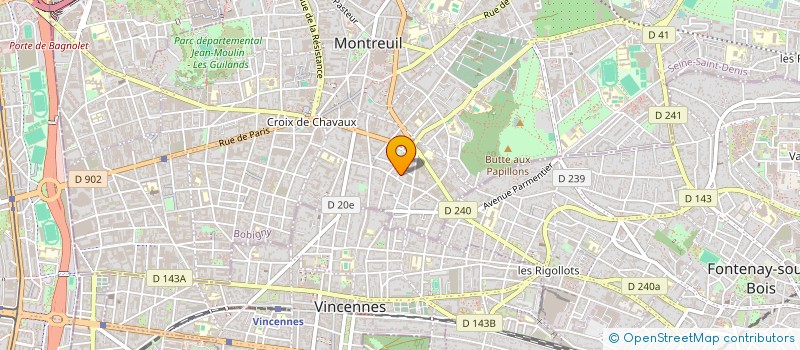 localisation de l'entreprise MONSIEUR RAFIK BENALI  MONTREUIL
