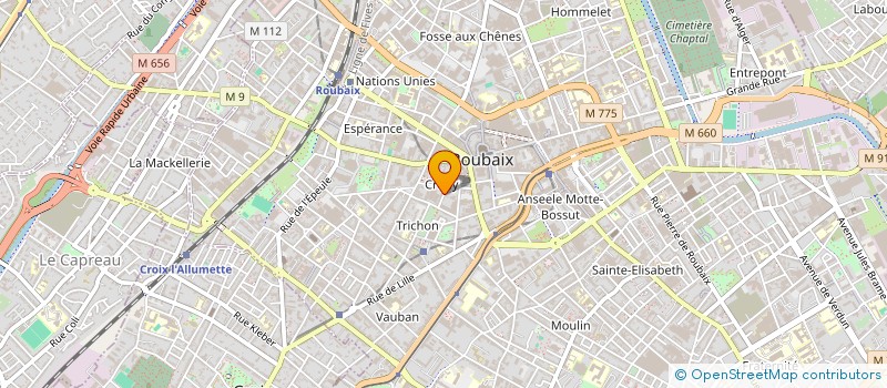 localisation de l'entreprise MONSIEUR RAFIK BENAMARA  ROUBAIX