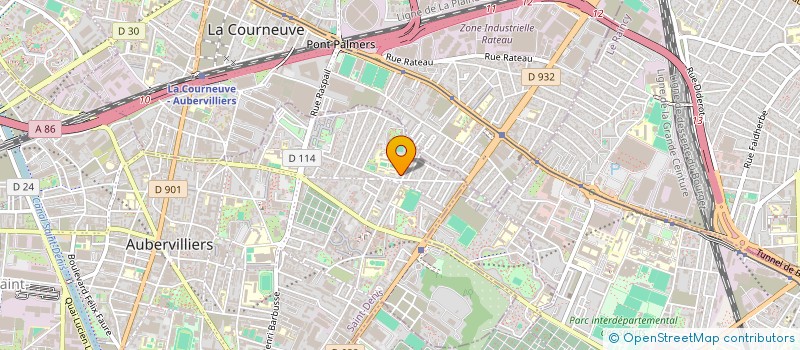 localisation de l'entreprise MONSIEUR RAFIK BENMEGGOURA  AUBERVILLIERS