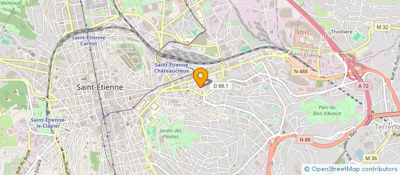 localisation de l'entreprise MONSIEUR RAFIK BOUDKDIHT à SAINT-ETIENNE
