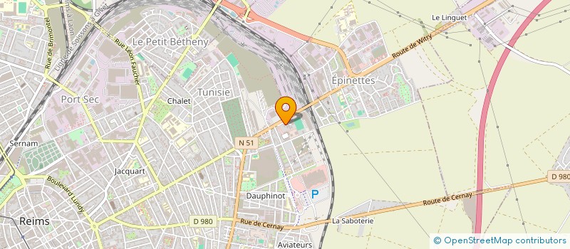 localisation de l'entreprise MONSIEUR RAFIK BOUHADIBA  REIMS