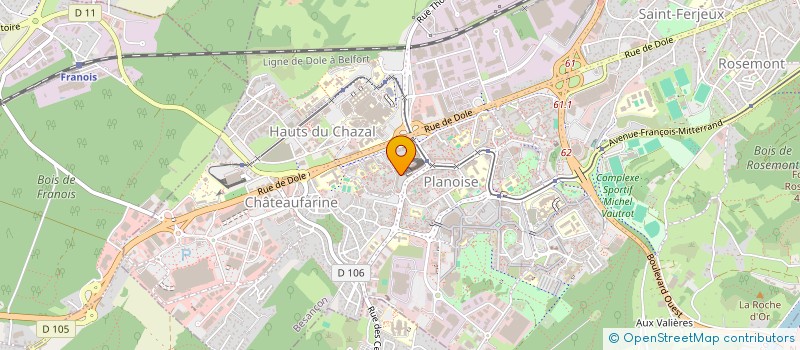 localisation de l'entreprise MONSIEUR RAFIK BOUMAAZA à BESANCON