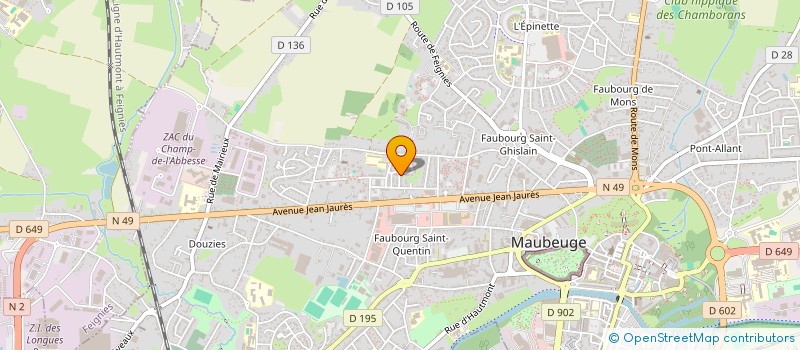 localisation de l'entreprise MONSIEUR RAFIK BOUNOUARA BOUDARBA  MAUBEUGE