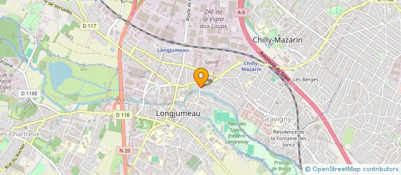 localisation de l'entreprise MONSIEUR RAFIK CHARRAD à LONGJUMEAU