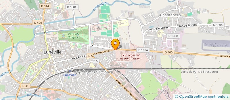 localisation de l'entreprise MONSIEUR RAFIK FAIQ  LUNEVILLE