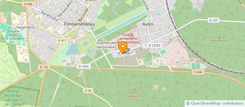 localisation de l'entreprise MONSIEUR RAFIK KHAN  FONTAINEBLEAU