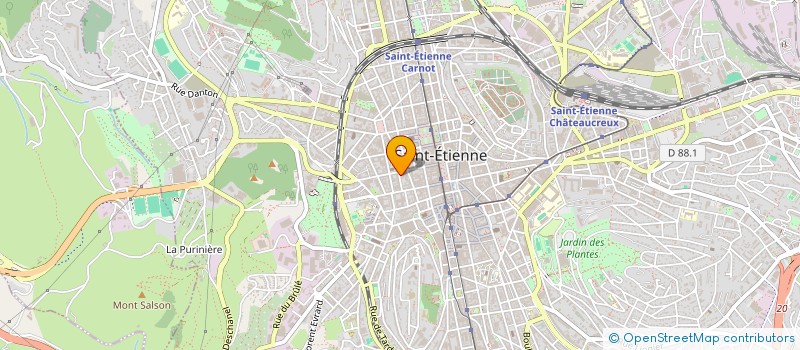 localisation de l'entreprise MONSIEUR RAFIK MAKBOUL  SAINT-ETIENNE