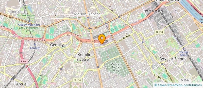 localisation de l'entreprise MONSIEUR RAFIK MAZOUZI à LE KREMLIN-BICETRE