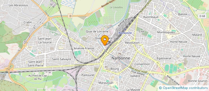 localisation de l'entreprise MONSIEUR RAFIK MEZOUNI  NARBONNE