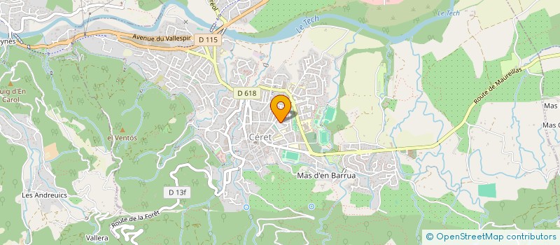 localisation de l'entreprise MONSIEUR RAFIK MIR ZINE  CERET