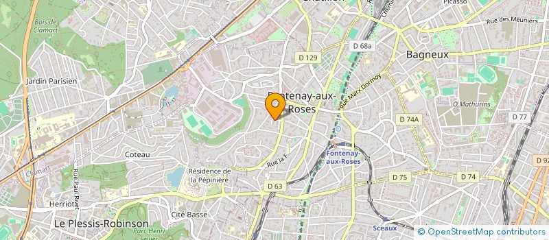 localisation de l'entreprise MONSIEUR RAFIK MOHAMED BAKOUCHE à FONTENAY-AUX-ROSES