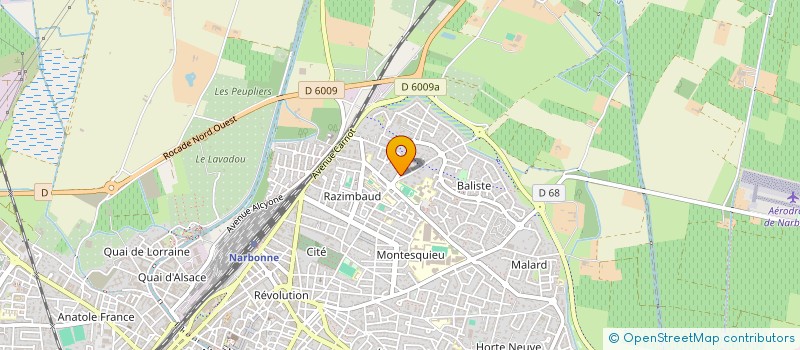 localisation de l'entreprise MONSIEUR RAFIK MOHAMED BENABDELKADER à NARBONNE