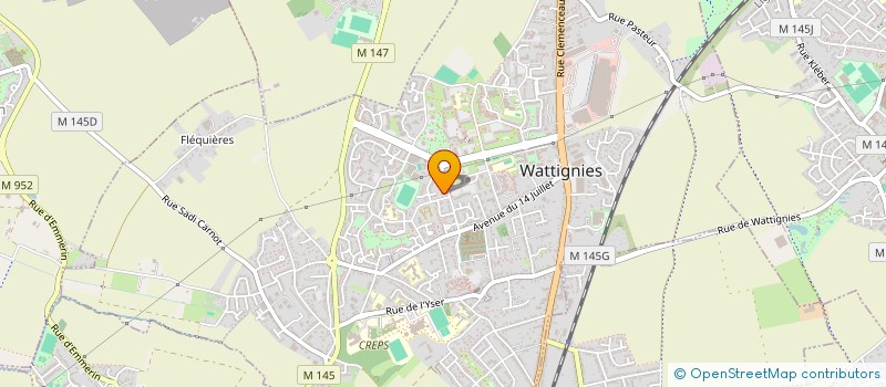 localisation de l'entreprise MONSIEUR RAFIK OUALHADI  WATTIGNIES