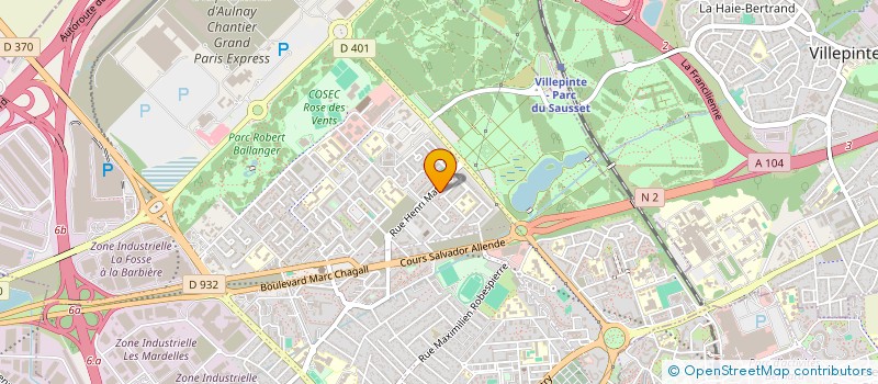 localisation de l'entreprise MONSIEUR RAFIK RAOURAOUA à AULNAY-SOUS-BOIS