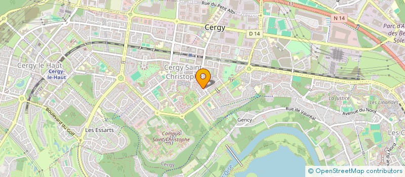 localisation de l'entreprise MONSIEUR RAFIK ZERROUGUI  CERGY