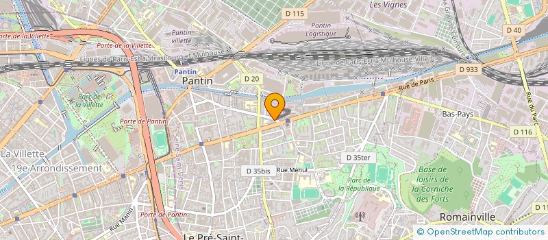 localisation de l'entreprise MONSIEUR RAFIK ZOUTAT à PANTIN