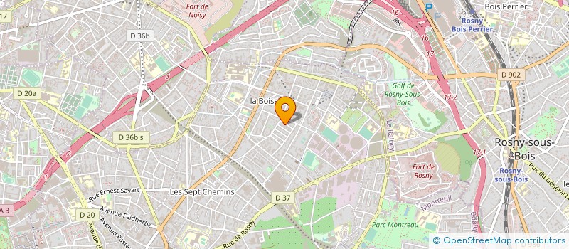 localisation de l'entreprise MONSIEUR RAFIOU BARRY à MONTREUIL