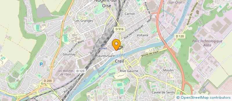 localisation de l'entreprise MONSIEUR RAFIQ MOHAMMAD  CREIL