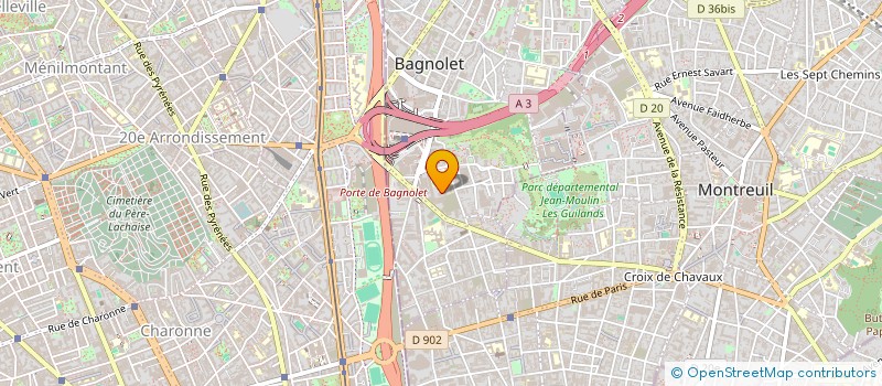 localisation de l'entreprise MONSIEUR RAFIQUE AHAMED à BAGNOLET
