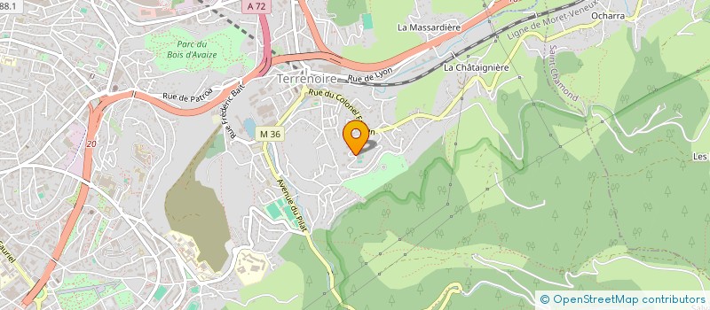 localisation de l'entreprise MONSIEUR RAFIR LOUCHENE  SAINT-ETIENNE