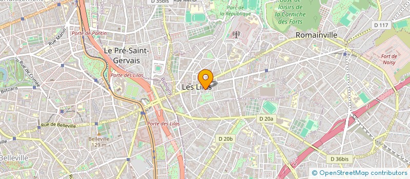 localisation de l'entreprise MONSIEUR RAGHEB HSSAN à LES LILAS