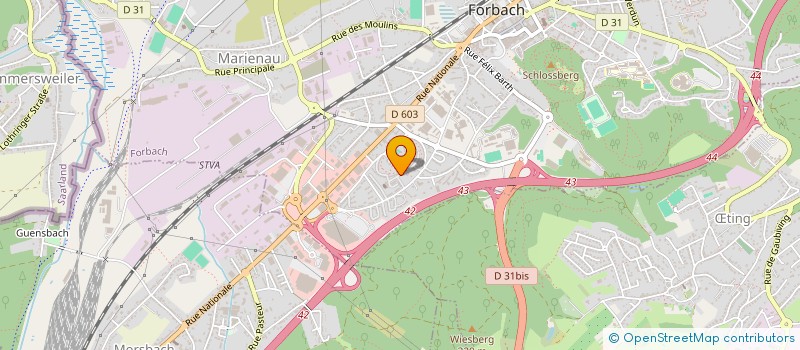 localisation de l'entreprise MONSIEUR RAGIO SOKOL  FORBACH