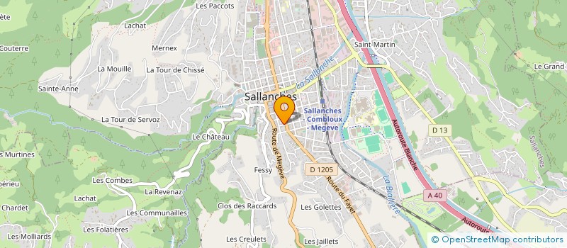 localisation de l'entreprise MONSIEUR RAHAMAN ABDOUL  SALLANCHES