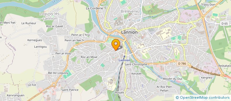 localisation de l'entreprise MONSIEUR RAHATULLAH HUSSINKHAIL  LANNION